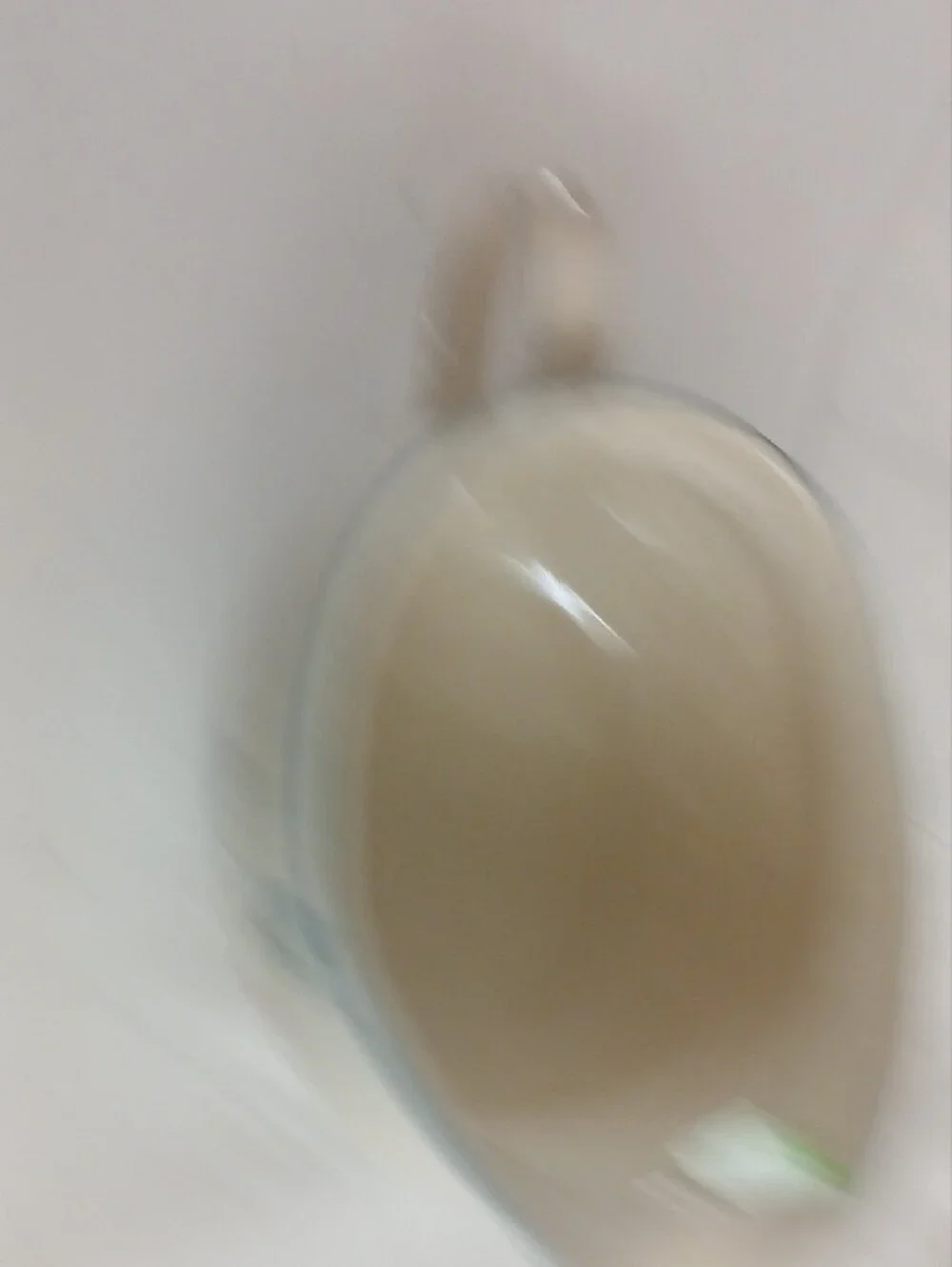 Cream Ceramic Pitcher with Blue Trim and Dove Motif